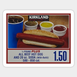 Kirkland Signature Hot Dog (Costco) Sticker